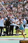 Men's pole vault finalists cheer for Tim Mack