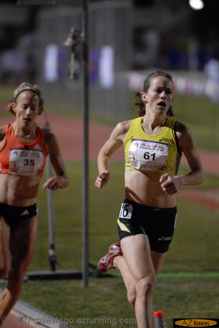 Malindi Elmore leading Jen Rhines