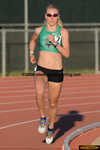 Jemma Simpson, a 2008 Olympian for Great Britain in the 800 meter run, established a new meet record 4:19.53 in the 1,500